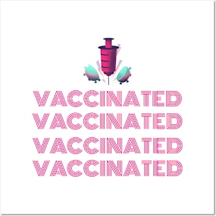 Vaccinated x 4 Posters and Art